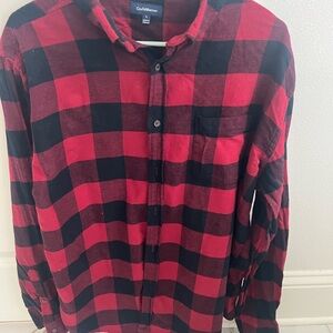 Buffalo plaid button up long sleeve